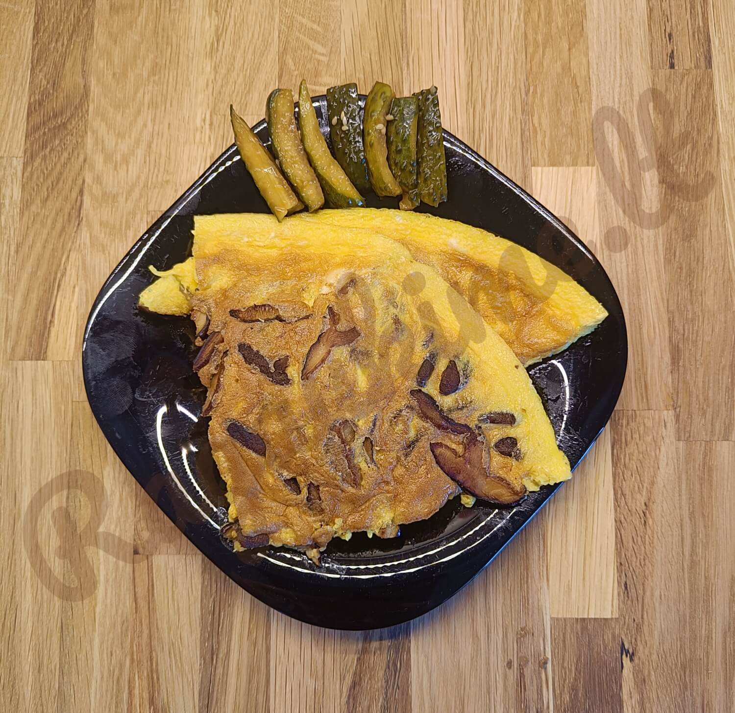 Greitas Shiitake grybų omletas